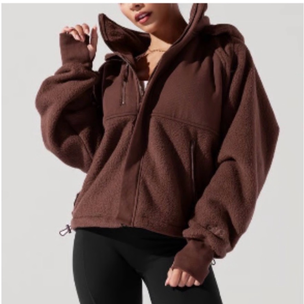POPFLEX Find your inner fleece jacket in Chocolate
